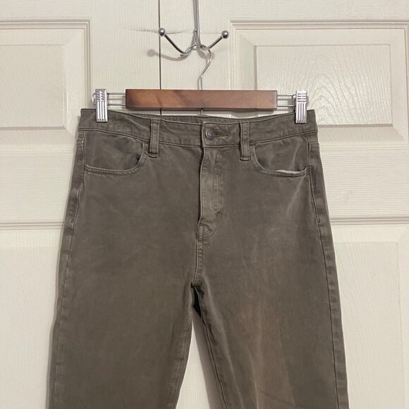 American Eagle Women's Green Super Hi-Rise Jegging Stretch Skinny Jeans Size 4 - Picture 6 of 12